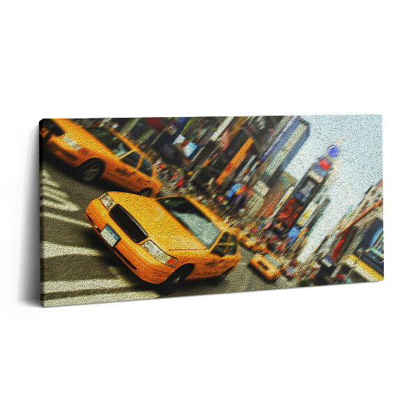 Obraz na plátně 120x60 cm Žluté taxíky v New Yorku