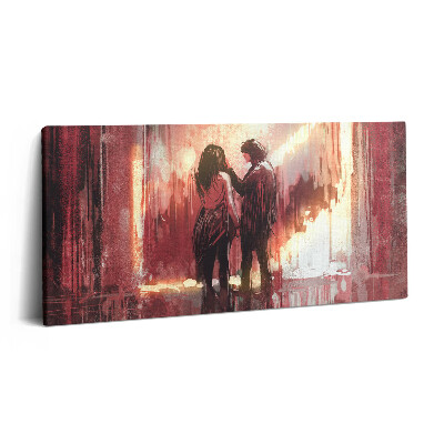 Obraz na plátně 120x60 cm Mladý zamilovaný pár