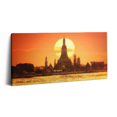 Obraz na plátně 120x60 cm Wat arun Bangkok Thajsko