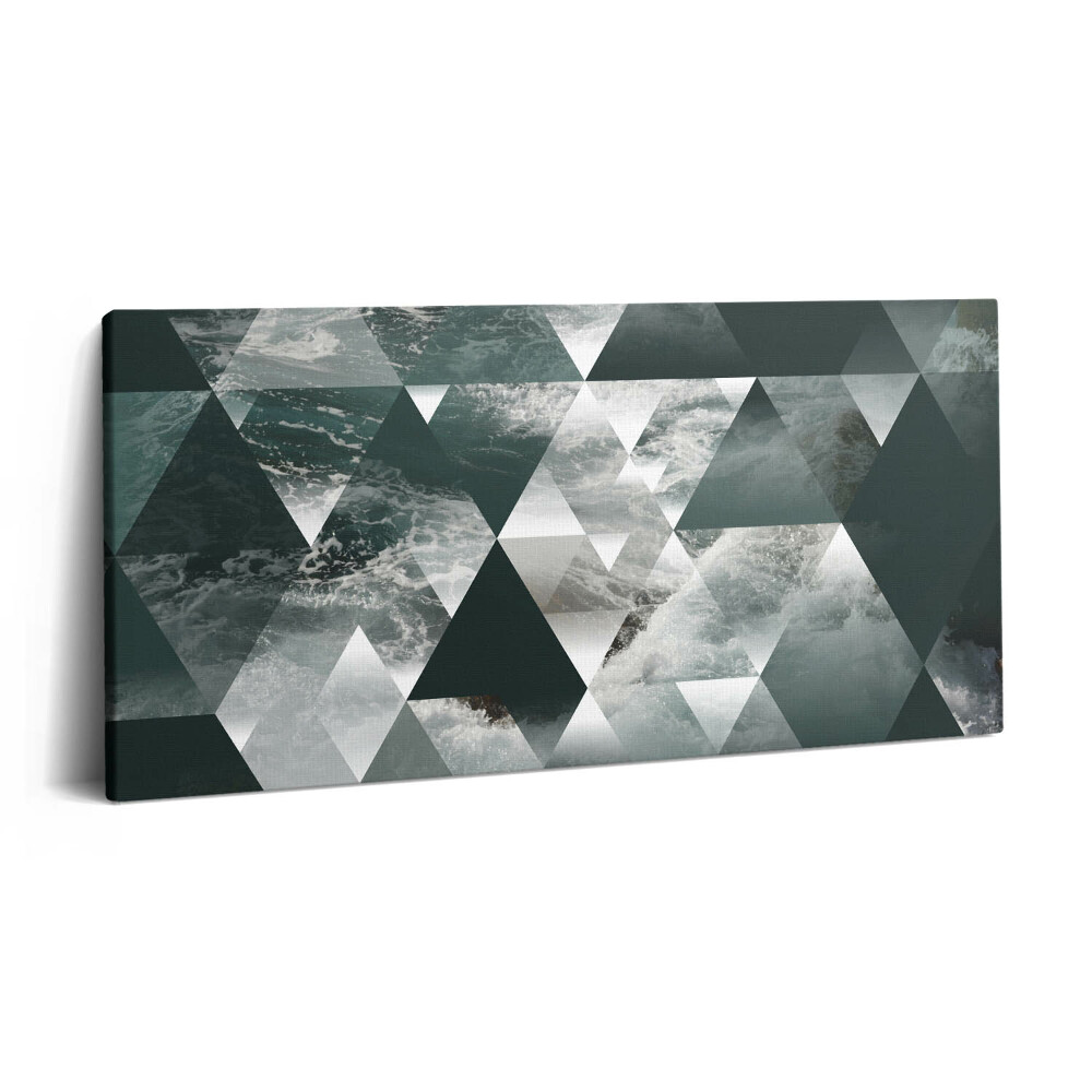 Obraz na plátně 120x60 cm Geometrická abstrakce mořských vln