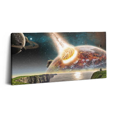Obraz z fotografie na plátně 120x60 cm Planety na konci světa