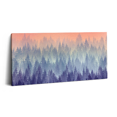 Obraz na plátně 120x60 cm Les v mlze