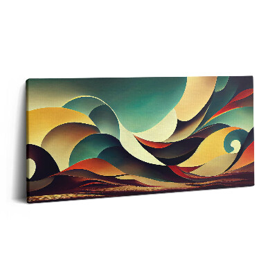 Obraz na plátně 120x60 cm Bezešvé pozadí abstraktních čar