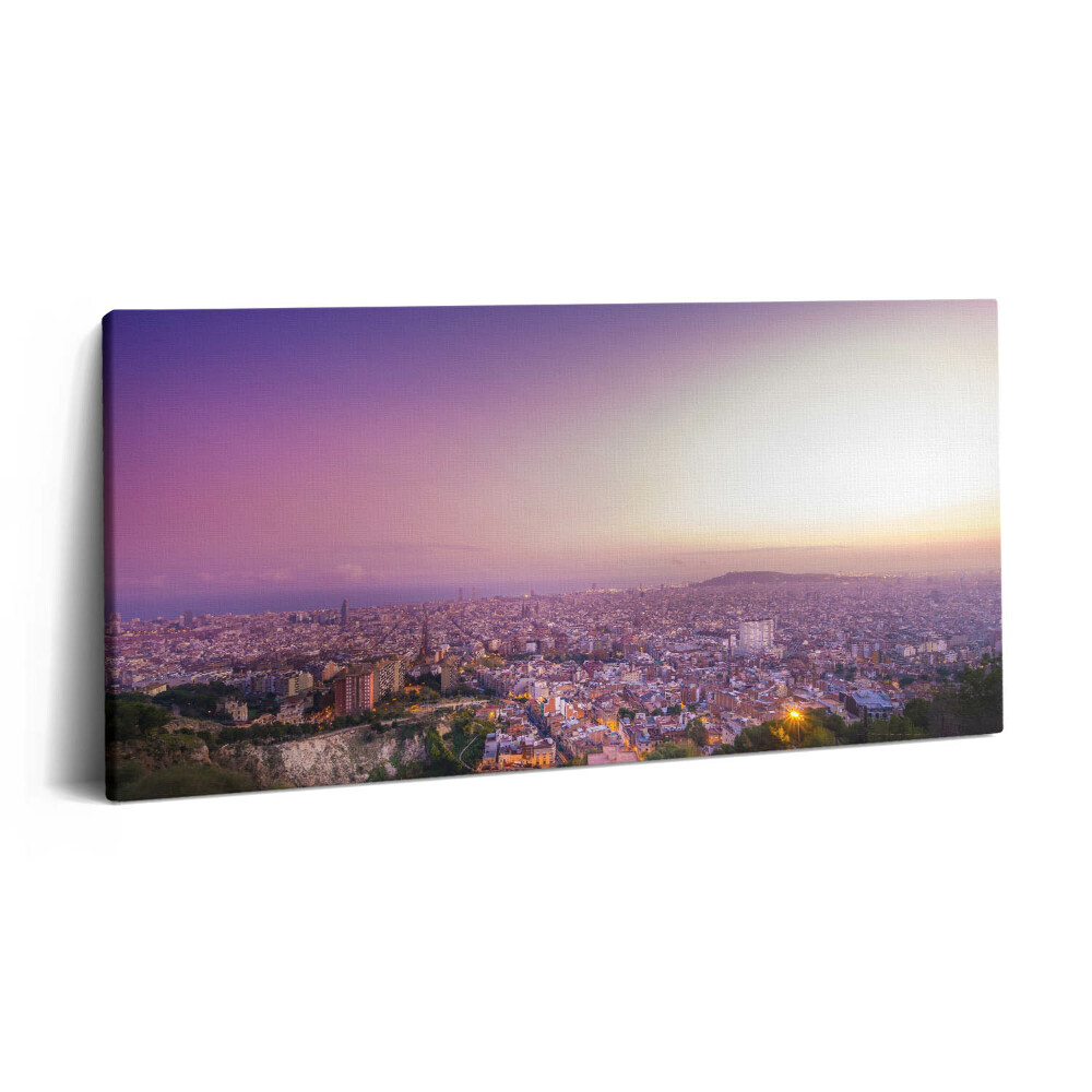 Obraz z fotografie na plátně 120x60 cm Bunkry v Barceloně El Carmel