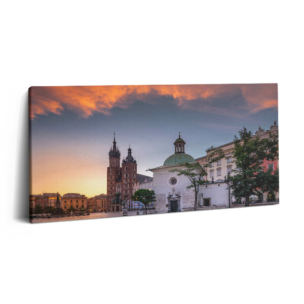 Obraz na plátně 120x60 cm Hlavní krakovské tržiště