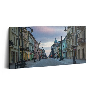 Obraz canvas 120x60 cm Piotrkowska ulice v Lodži