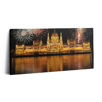 Obraz canvas 120x60 cm Budova maďarského parlamentu