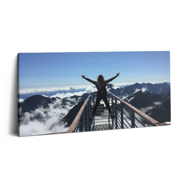 Obraz canvas 120x60 cm Žena Tatra Slovensko