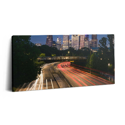 Obraz na plátně 120x60 cm Dálnice vedoucí do města