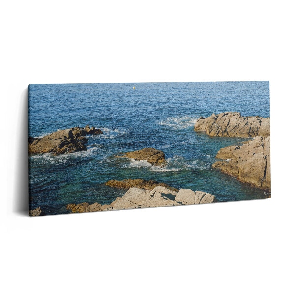 Obraz z fotografie na plátně 120x60 cm Pobřeží Costa Brava