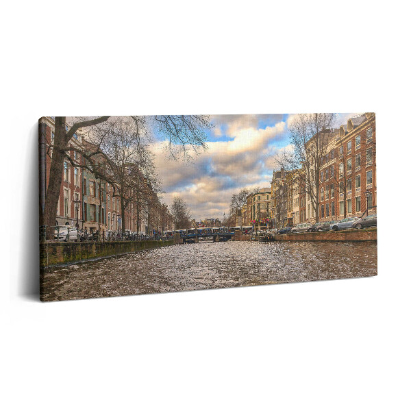 Obraz canvas 120x60 cm Rotterdamský kanál