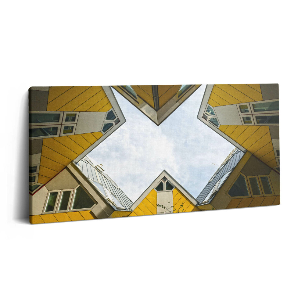 Obraz na plátně 120x60 cm Domy v Rotterdamu