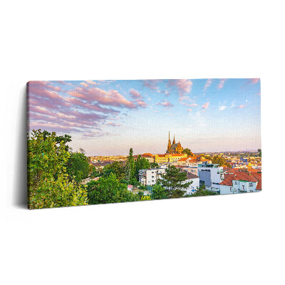 Obraz z fotografie na plátně 120x60 cm Budovy Brno Česká republika
