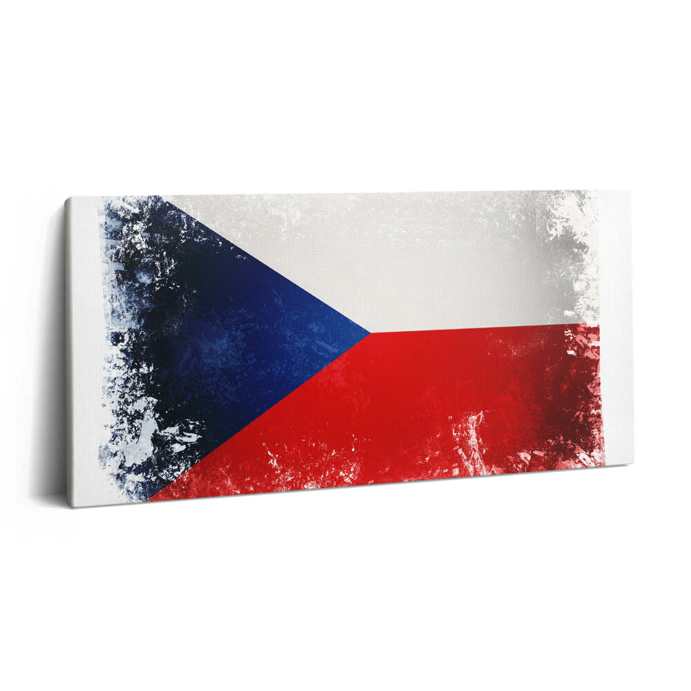 Obraz z fotografie na plátně 120x60 cm Česká vlajka