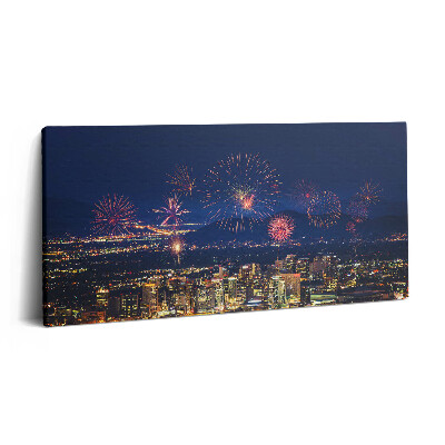 Obraz na plátně 120x60 cm Město Phoenix v noci