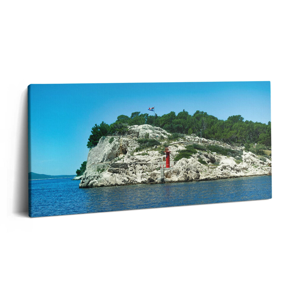 Obraz na plátně 120x60 cm Split Chorvatsko Malebná trasa