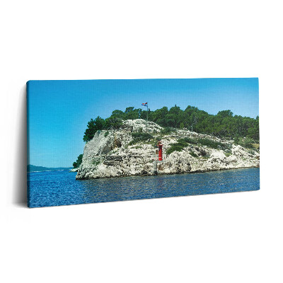 Obraz na plátně 120x60 cm Split Chorvatsko Malebná trasa