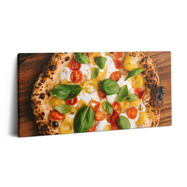 Obraz na plátně 120x60 cm Italská kuchyně Pizza Gastronomie