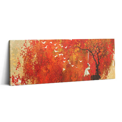 Obraz canvas 125x50 cm Nevinná nevěsta na podzim