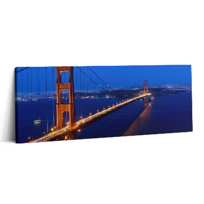 Obraz canvas 125x50 cm Pohled na most Golden Gate