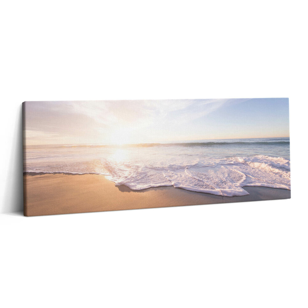 Obraz canvas 125x50 cm Východ slunce nad pláží a mořem