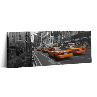 Obraz canvas 125x50 cm Provoz taxíků na manhattanském bulváru