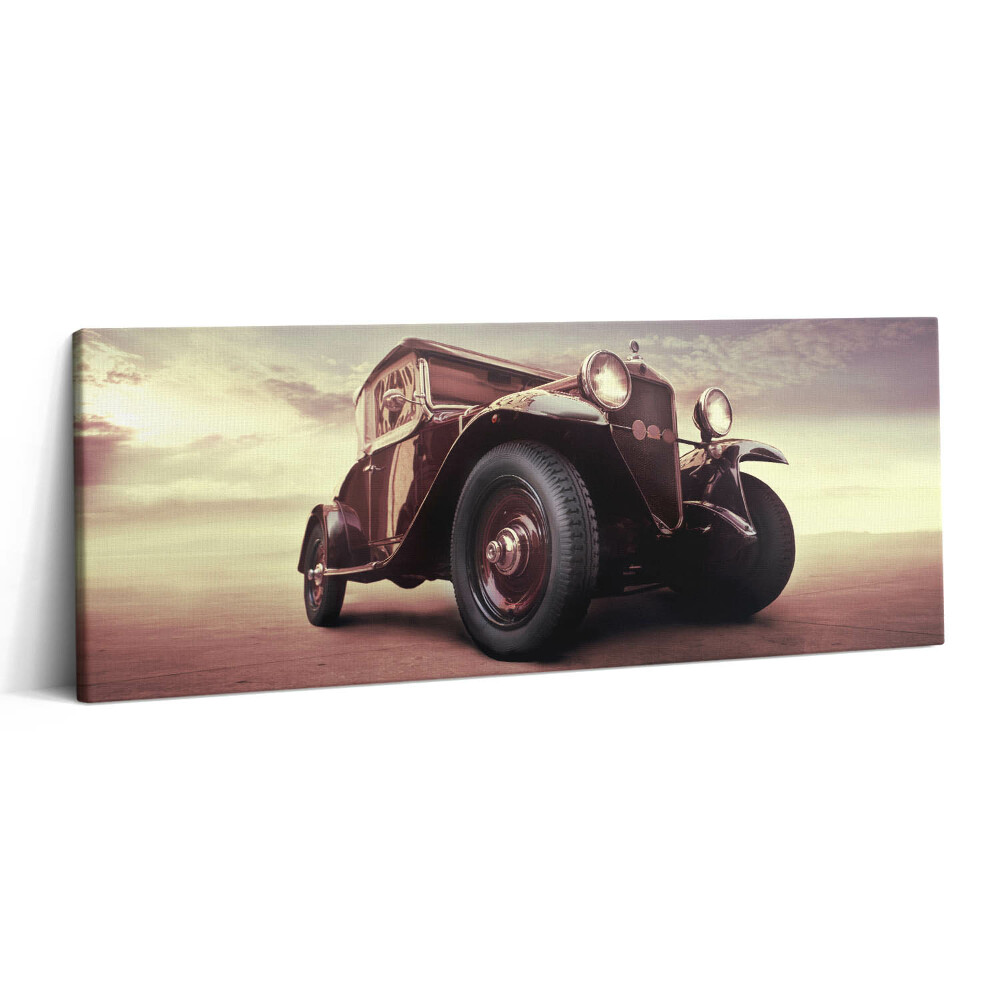Obraz canvas 125x50 cm Automobil ve vintage stylu