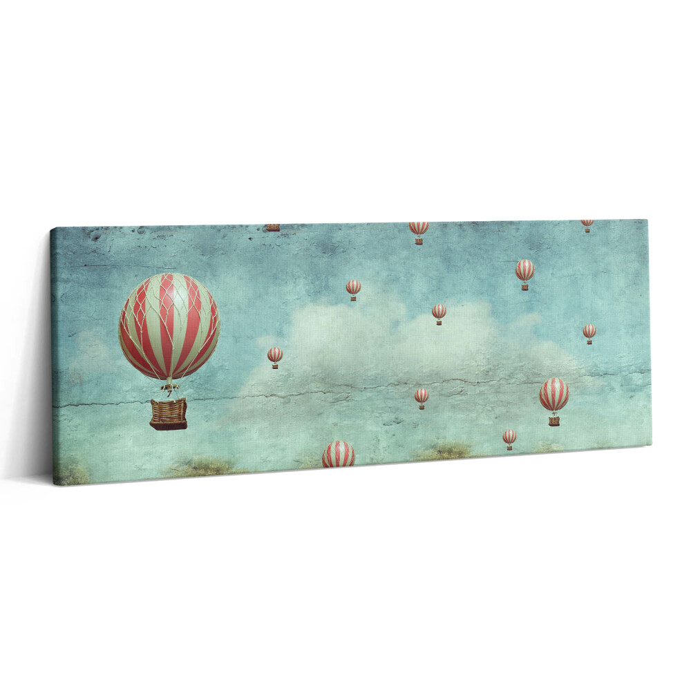 Obraz canvas 125x50 cm Balóny létající na obloze