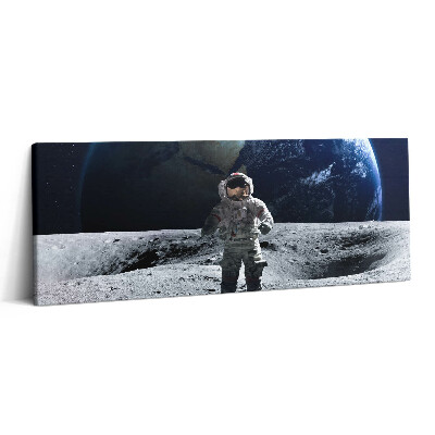 Obraz canvas 125x50 cm Astronaut na Měsíci