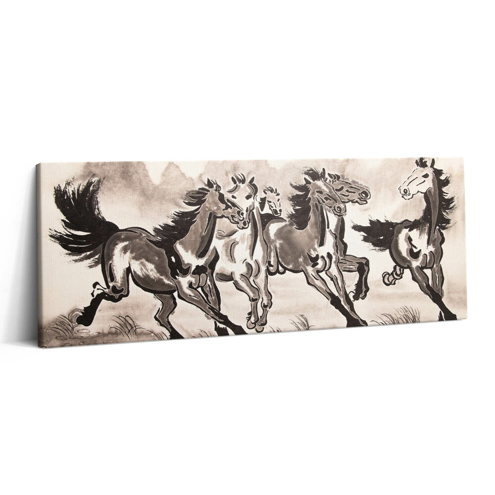 Obraz canvas 125x50 cm Cválající koně