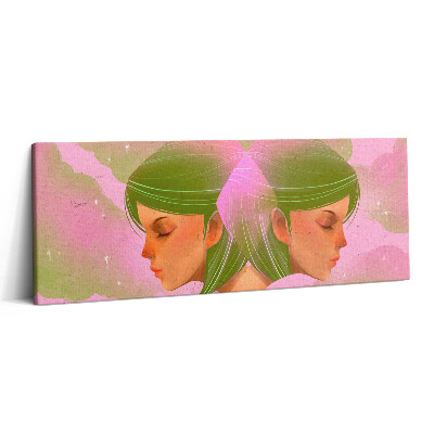 Obraz canvas 125x50 cm Abstraktní portrét ženy