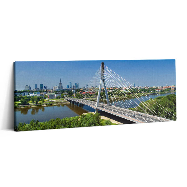 Obraz canvas 125x50 cm Varšavský most na Visle