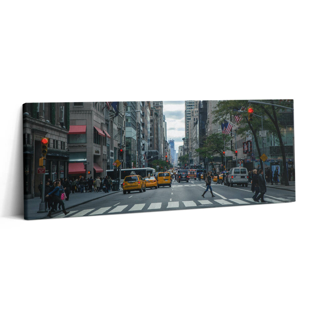Obraz canvas 125x50 cm Newyorské pouliční taxi