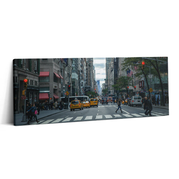 Obraz canvas 125x50 cm Newyorské pouliční taxi