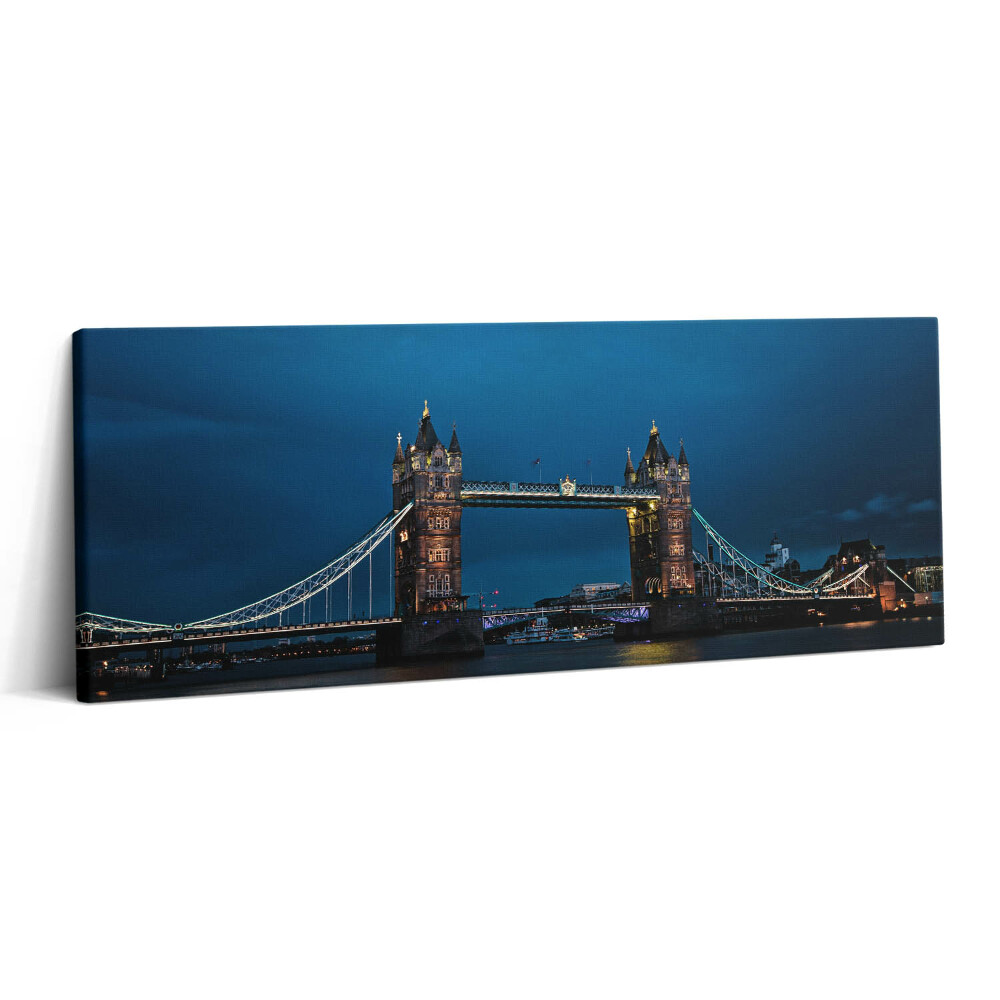 Obraz canvas 125x50 cm Tower Bridge v Londýně v noci