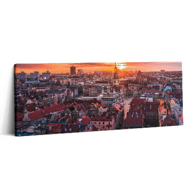 Obraz canvas 125x50 cm Poznaň - panorama
