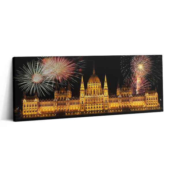 Obraz canvas 125x50 cm Budova maďarského parlamentu