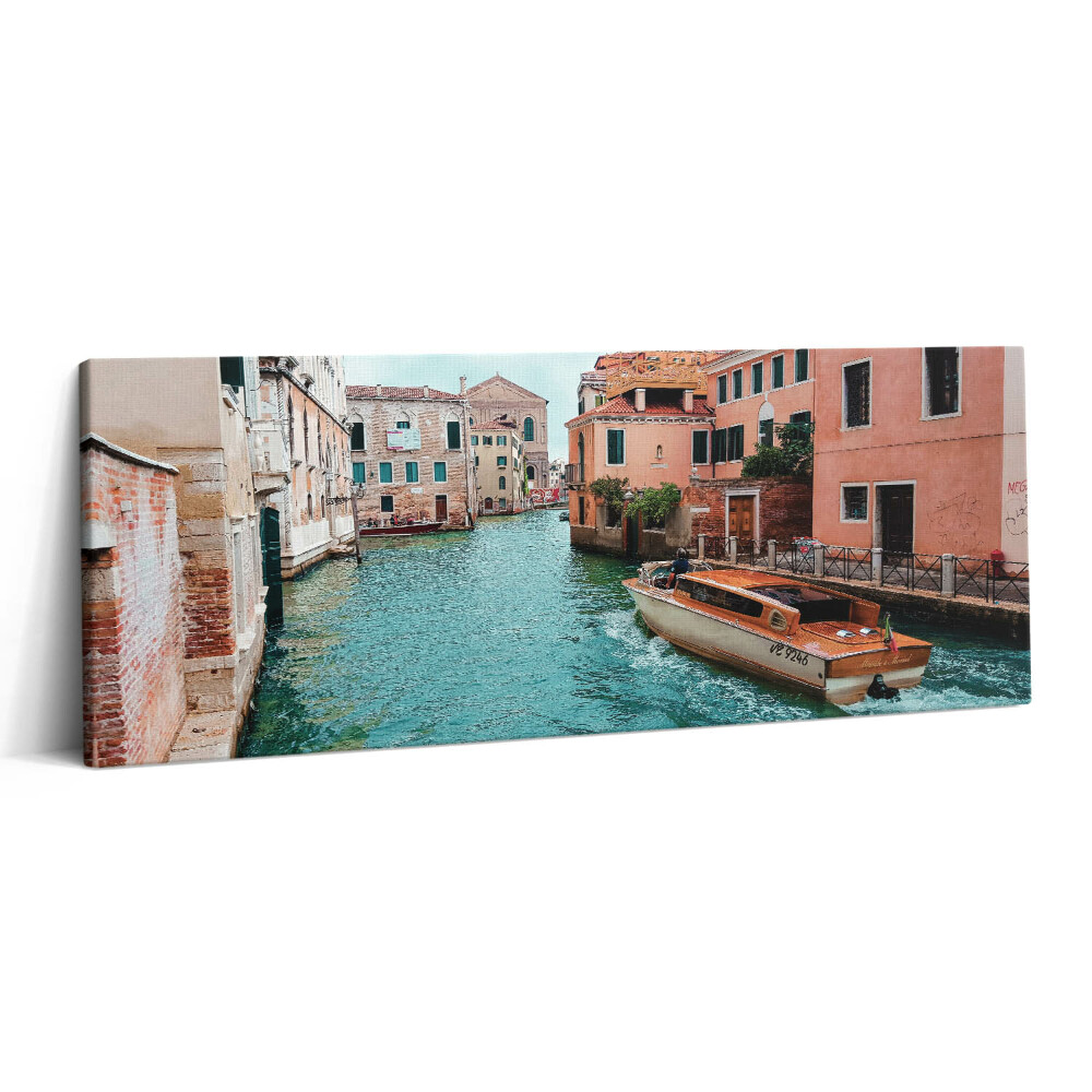 Obraz canvas 125x50 cm Motorový člun na řece