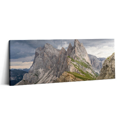 Obraz canvas 125x50 cm Skalnaté hory