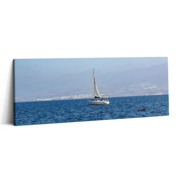 Obraz canvas 125x50 cm Jachty plující kolem Tenerife