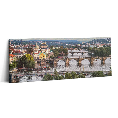 Obraz canvas 125x50 cm Pohled na Prahu