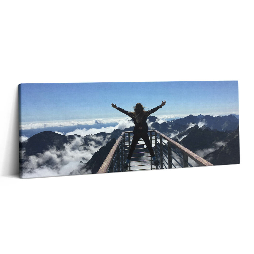 Obraz canvas 125x50 cm Žena Tatra Slovensko