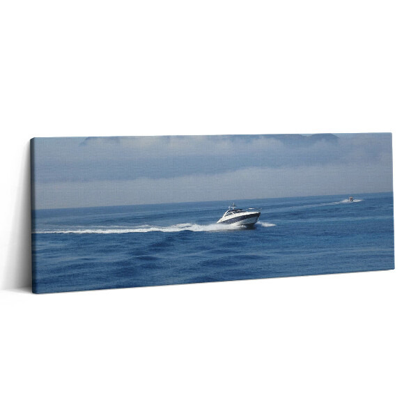 Obraz canvas 125x50 cm Plachetnice na oceánu