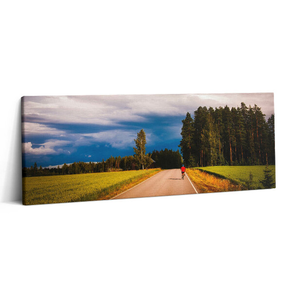 Obraz canvas 125x50 cm Uklizená cyklostezka