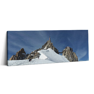 Obraz canvas 125x50 cm Vrchol hory v zimě