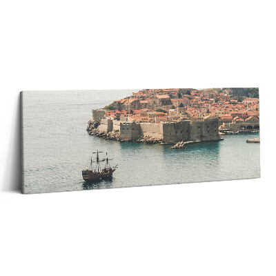 Obraz canvas 125x50 cm Plachetnice v Dubrovníku