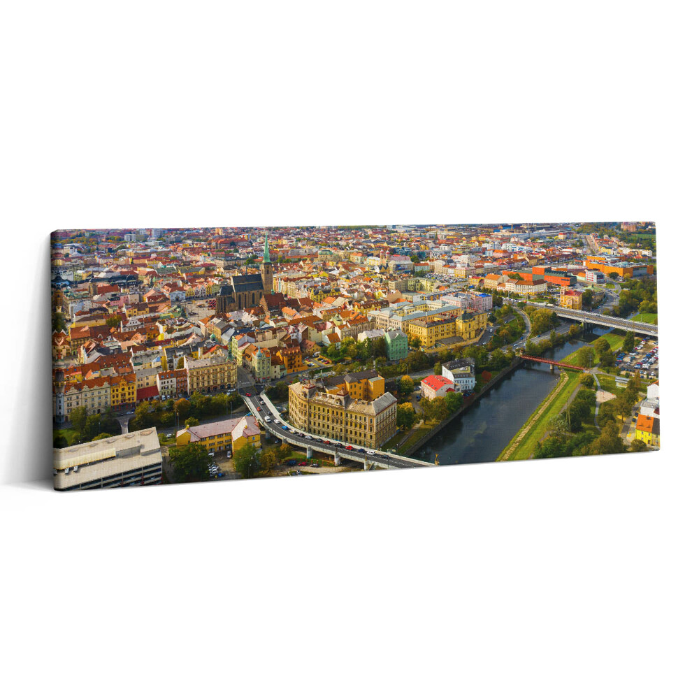 Obraz canvas 125x50 cm Krajina města Plzně