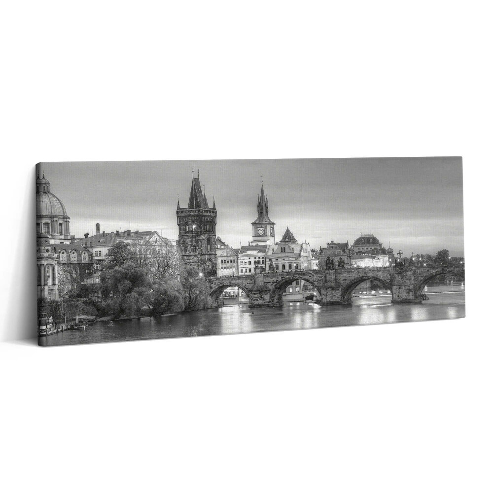 Obraz canvas 125x50 cm Pohled na Karlův most v Praze