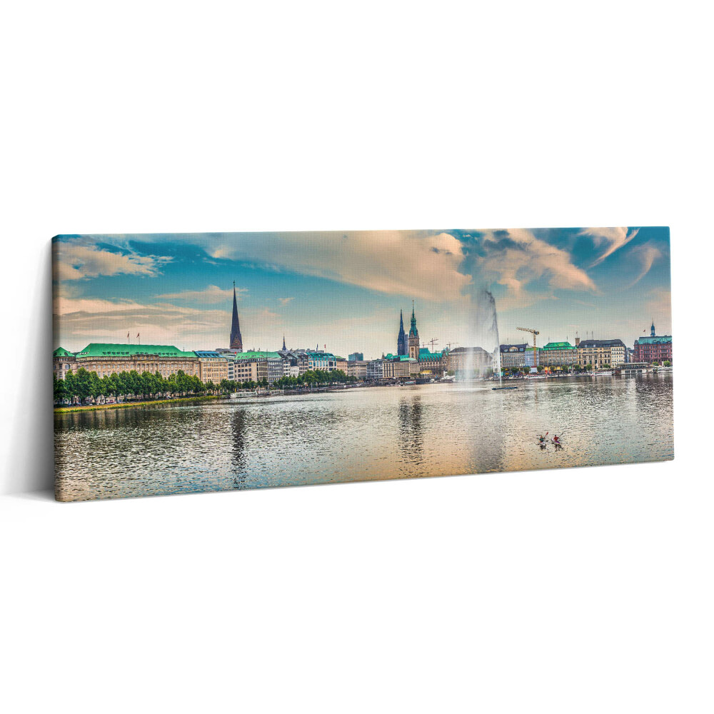 Obraz canvas 125x50 cm Binnenalster v Hamburku