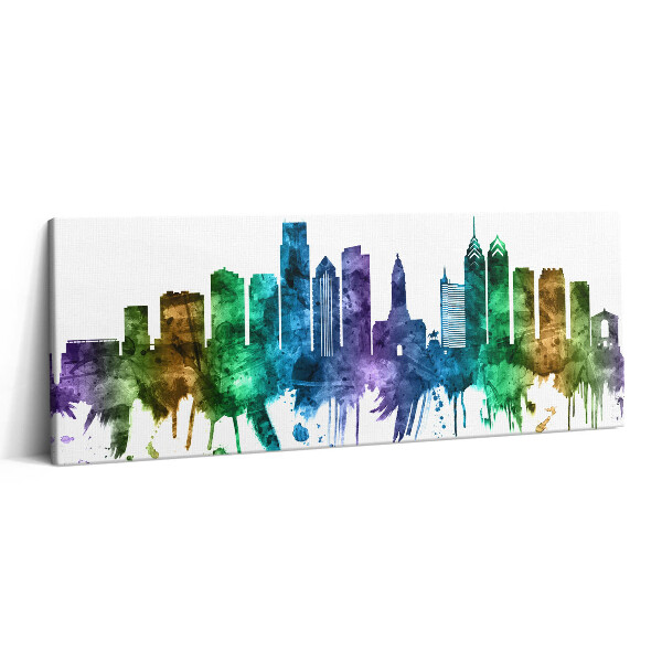 Obraz canvas 125x50 cm Barevná ilustrace Filadelfie